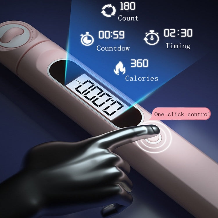 Smart Corded / Cordless Dual-Use Bluetooth APP Counting Skipping Rope, Pink, Gray