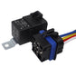 Automotive 5-pin waterproof relay with rear plug connector and mounting bracket