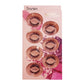 Brown 3D mink false eyelash set, 7 pairs on display card with Tuesday label