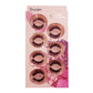 Brown 3D mink false eyelash set, 7 pairs on display card with Saturday label
