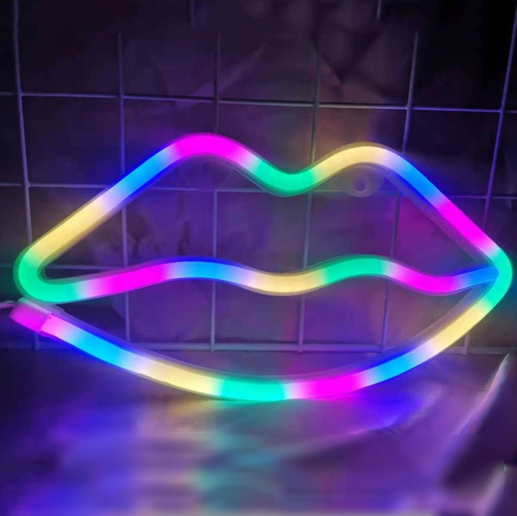 Neon LED Modeling Lamp Decoration Night Light, Power Supply:, Battery or USB, USB