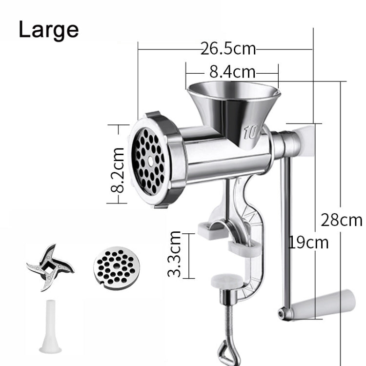 Household Manual Grinder Sausage Machine, No. 5 Small, No. 10 Large