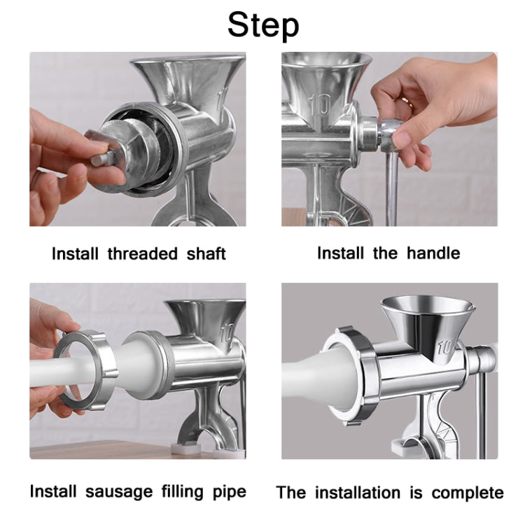 Household Manual Grinder Sausage Machine, No. 5 Small, No. 10 Large