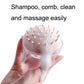 Silicone Head Massage Shampoo Brush, Blue, Pink, White, Yellow