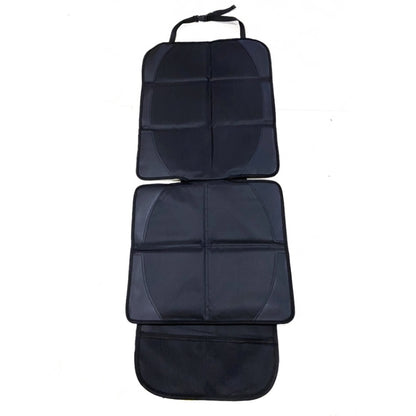 Car back seat anti-slip pad set, black with red piping, two-piece cover