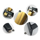 Sofa support legs set in brushed copper and matte black with protective foot pads