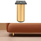 Rose gold furniture support leg, thick stainless steel cylinder with threaded base ring