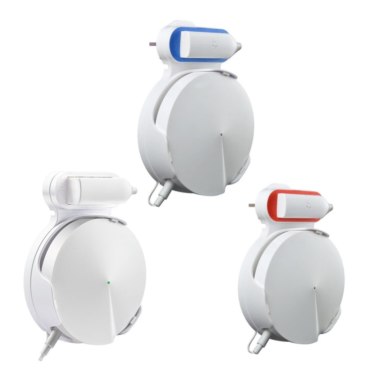 TP-LINK DECO M5 wall mount bracket set in white, blue, and red plug bases
