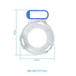 TP-LINK DECO M5 wall mount bracket with blue top frame, shown with size markings