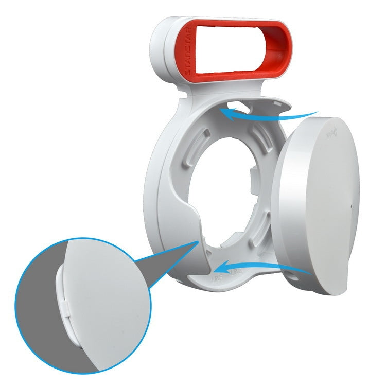 TP-LINK DECO M5 wall mount bracket with latch opening and side mounting ports