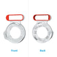 TP-LINK DECO M5 wall mount bracket front and back views with red top frame