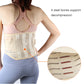 Beige waist trainer belt with crisscross back straps and layered support panels