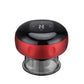 Electric cupping massage device with LED control panel, red body and black top