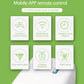 WiFi drip irrigation controller with mobile app remote control and intelligent timing icons