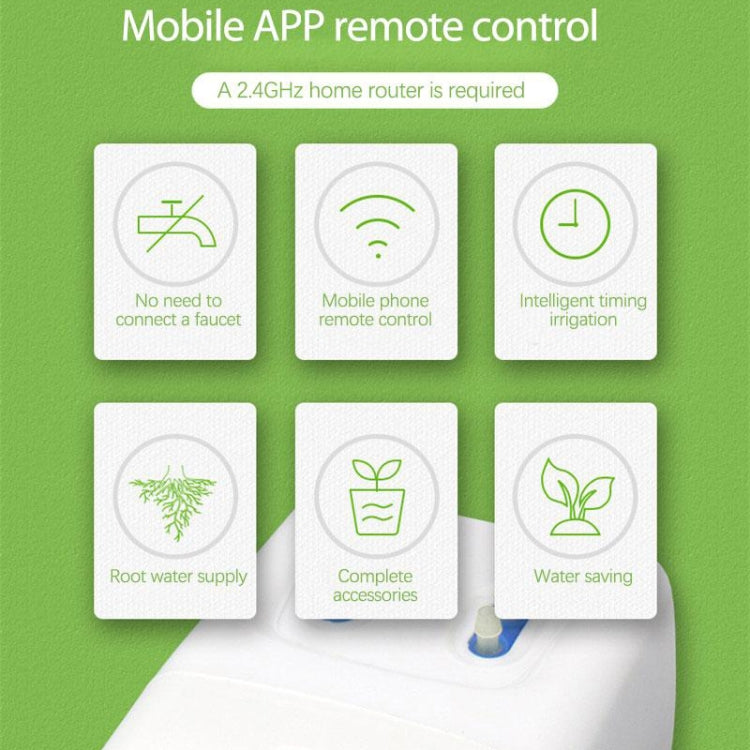 WiFi drip irrigation controller with mobile app remote control and intelligent timing icons