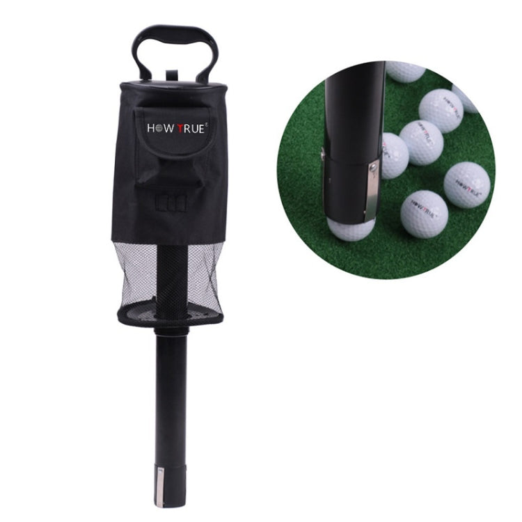 HOWTRUE Golf Detachable Standing Ball Picker, Red, Black