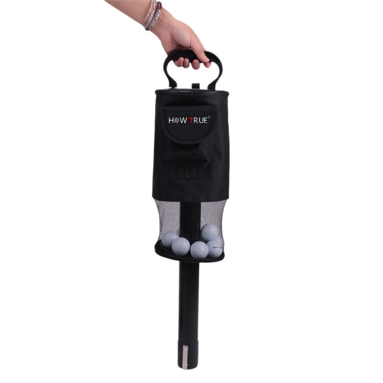 HOWTRUE Golf Detachable Standing Ball Picker, Red, Black