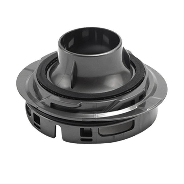 Vacuum motor back cover and HEPA filter cover, dark gray plastic housing
