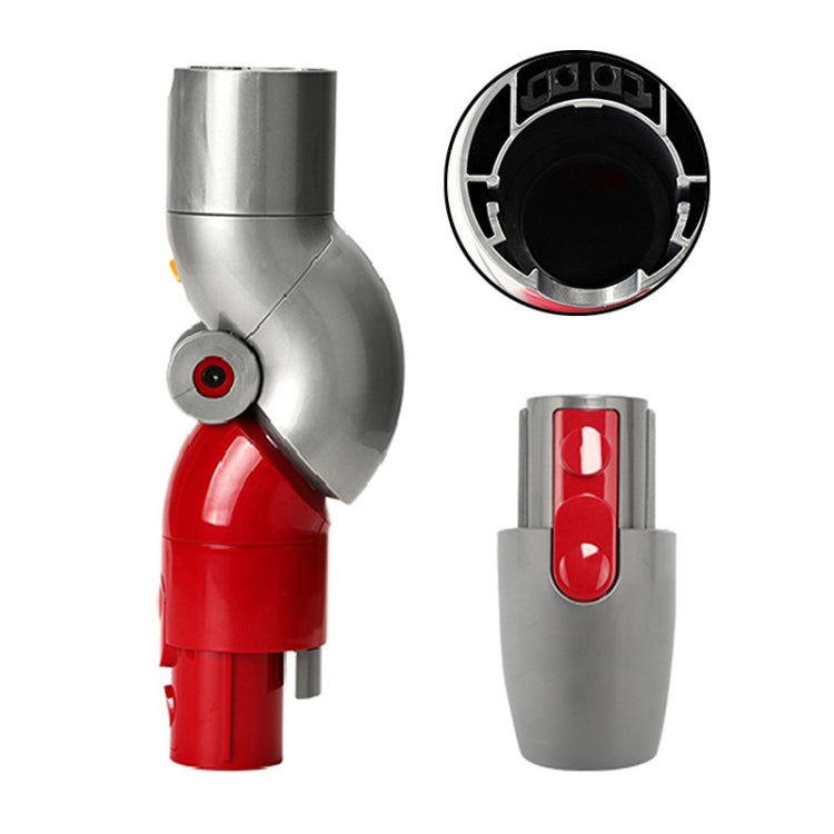 Vacuum cleaner elbow tool with adapter; cap removed to show inner socket