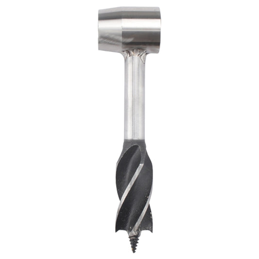 Woodworking Hand Drill Outdoor Survival Drill Hand Screw Drill, With PU Leather Case (Gray), With Cowhide Case (Brown), With Cowhide Case (Black)