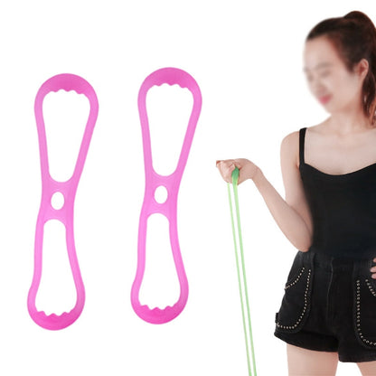 Pink single-hole stretching puller with two finger openings