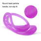 Purple stretching puller with textured round grip head and handle