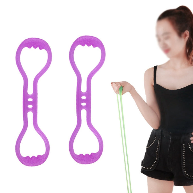 Purple single-hole stretching puller with two finger openings