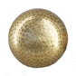 Buddha metal sound bowl close-up with hammered texture