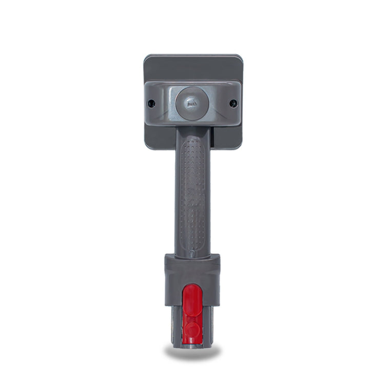 Vacuum brush tool with textured handle grip and red release switch