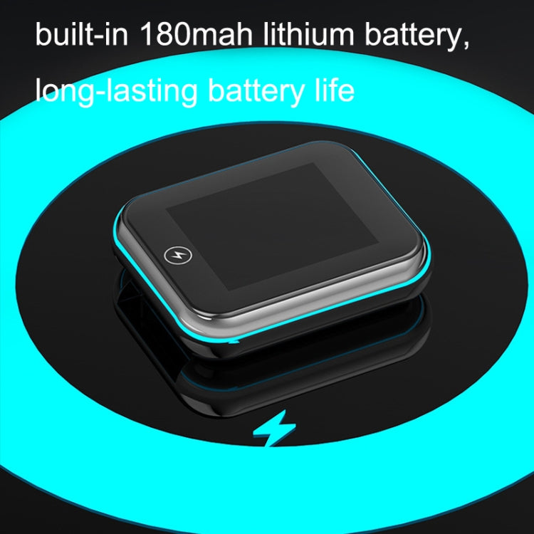 Shock smart watch showing built-in battery design with bright blue light ring