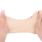 Beige U-shaped forefoot pad sock covering the ball of the foot and toes