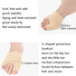 Beige toe correction sock with U-shaped forefoot support band