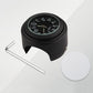 Aluminum Alloy Plating Motorcycle Handlebar Clock, Clock Silver Shell Black Background, Clock Silver Shell White Background, Clock Black Shell White Background, Clock Black Shell Black Background