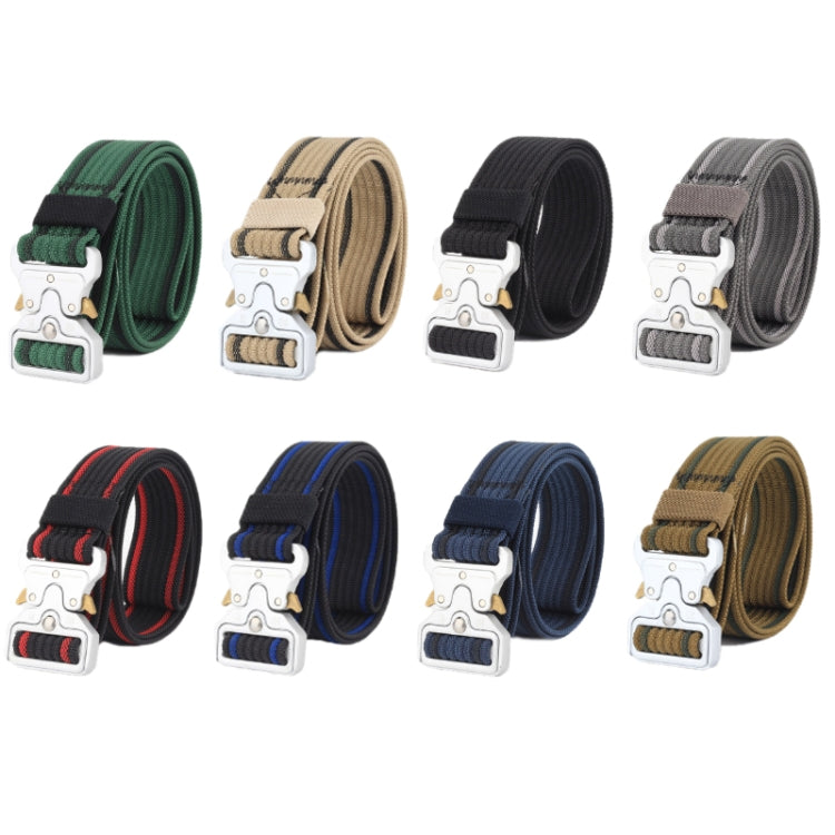 Braided nylon belts in multiple colors with quick-release buckles
