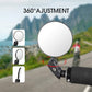 Adjustable 360-degree bicycle convex rearview mirror with round lens