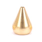 Gold cone-style incense insert plate with top opening