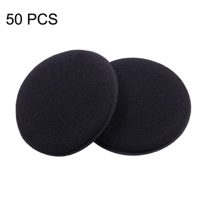 Round dark waxing sponge pads, 2-pack with pressed edges for car polishing