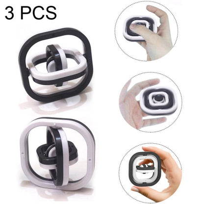 3 PCS 3D Infinite Flip Fingertip Decompression Leisure Toy, 3D Infinite Flip