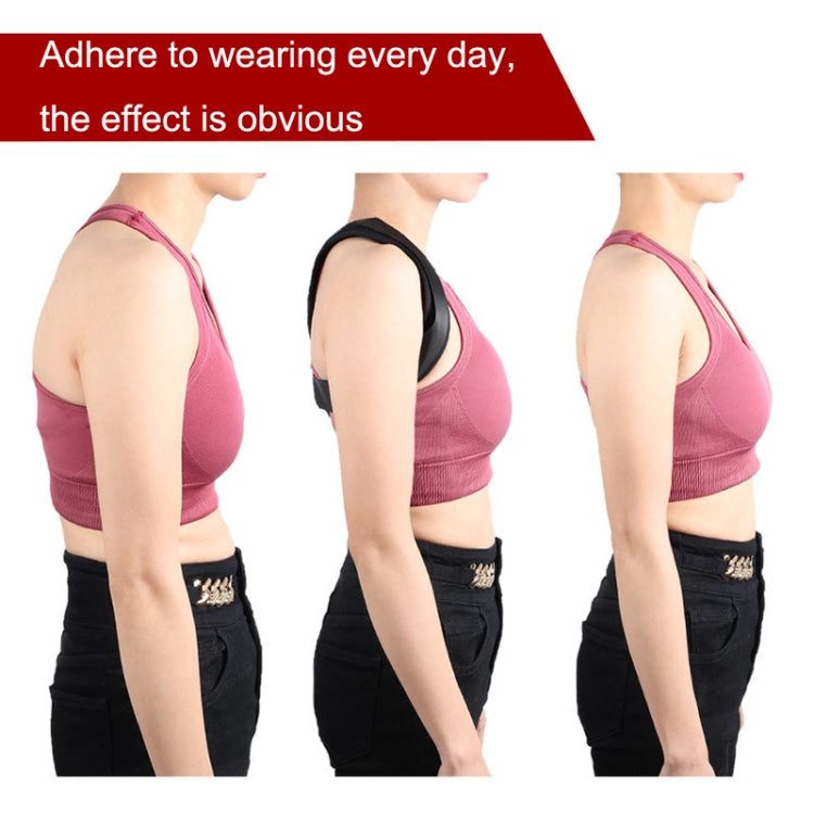 Posture correction belt worn at the back in side views