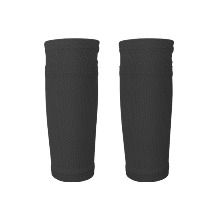 Pair of black breathable mesh calf guard socks