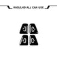 For Tesla Model 3/Y 4pcs /Set Car Window Switch Stickers