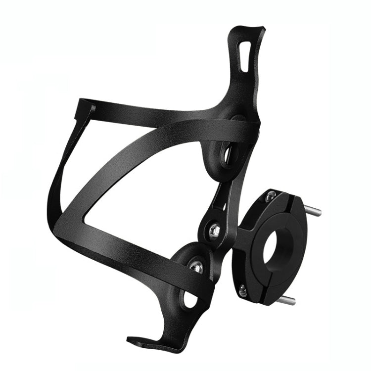 Black aluminum bicycle kettle frame with swivel base clamp and mounting screws