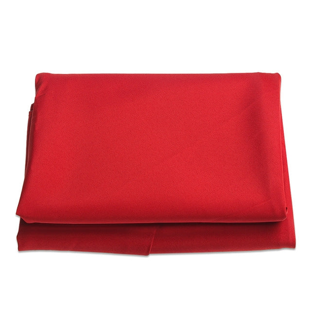 Round polyester parasol replacement cover cloth, red, folded with fastening ties