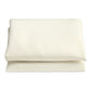 Round polyester parasol replacement cover cloth, creamy-white, folded with fastening ties