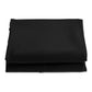 Round polyester parasol replacement cover cloth, black, folded for storage