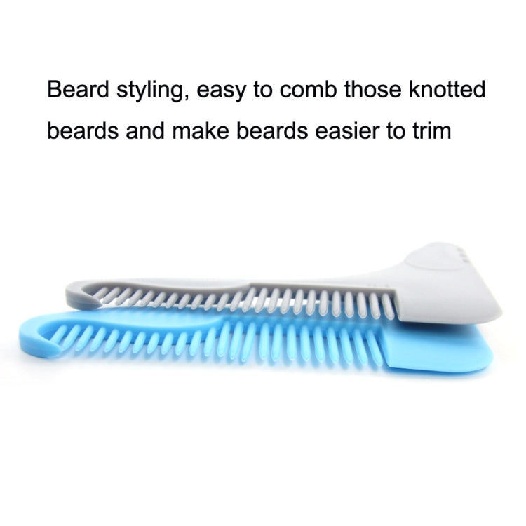 5PCS Beard -Shaped Template Comb Beard Shaped Comb Color Random Delivery, Style:, L Shape, Z Shape