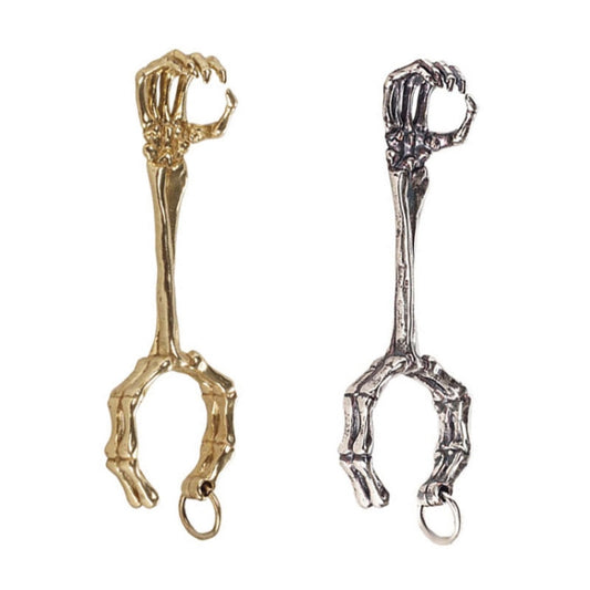 Skull Hand Game Cigarette Clip Electroplating Ring, Gold Plating, Silver Plating