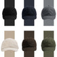 Assorted color baseball caps with short curved brims and stitched crowns