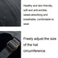 Black baseball cap fabric with adjustable strap and metal buckle