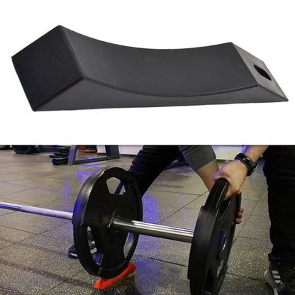 Black silicone barbell plate protective gasket with non-slip textured grip